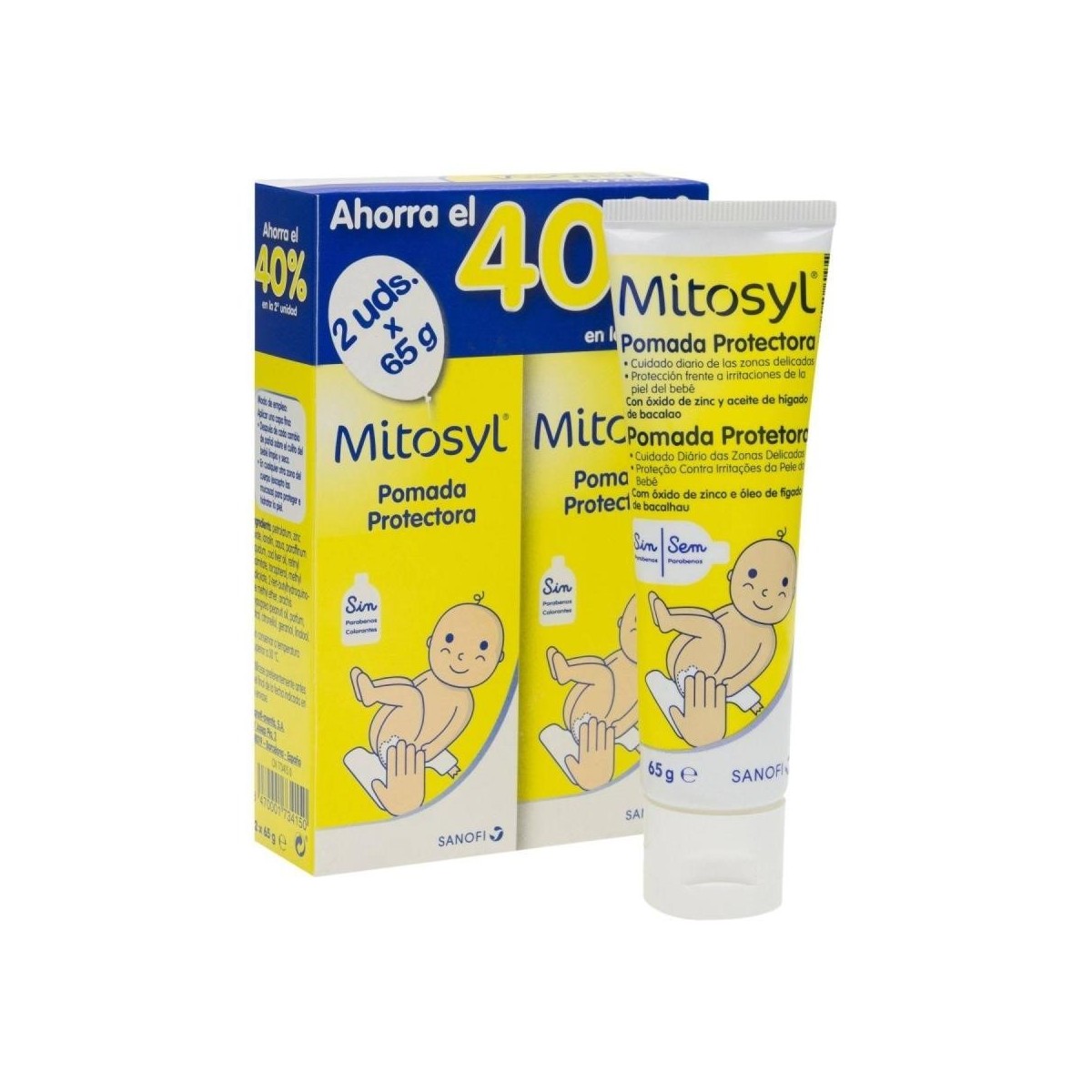 MITOSYL POMADA PROTECTORA  65 G 2 TUBOS      
