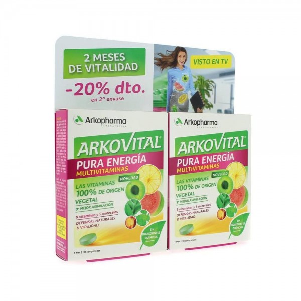 ARKOVITAL PURA ENERGIA MULTIVITAMINAS 30 COMP