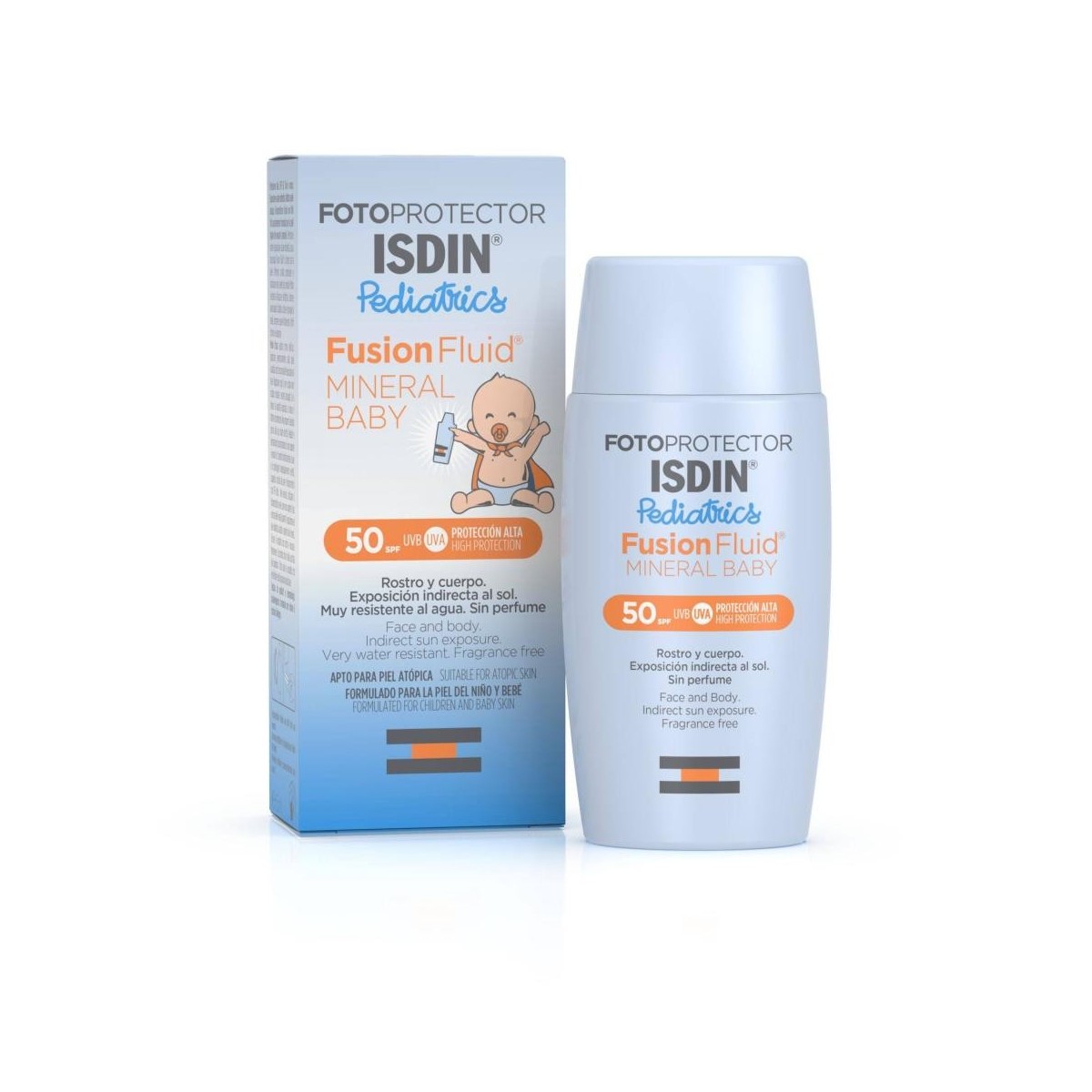 FOTOPROTECTOR ISDIN SPF50 FUSION FLUID MINERAL...