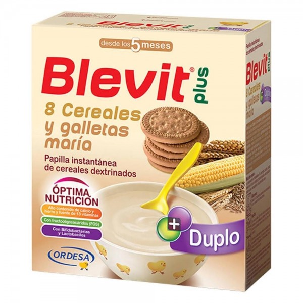 Blevit Plus Duplo 8 Cereales y Galletas 600 g