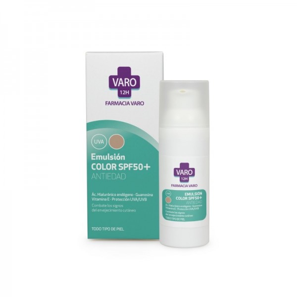 EMULSIÓN ANTIEDAD SPF 50 COLOR