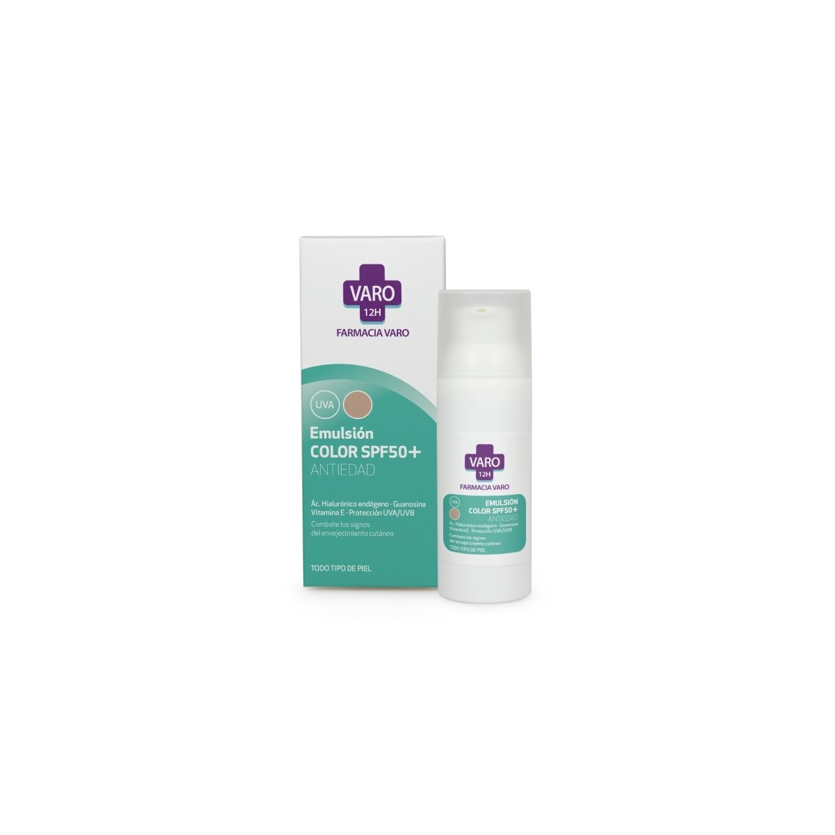 EMULSIÓN ANTIEDAD SPF 50 COLOR