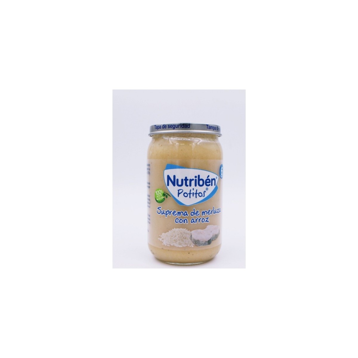 Nutribén Suprema De Merluza Con Arroz Potito 235 G