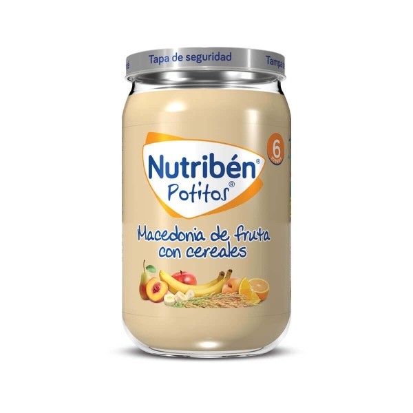 NUTRIBEN MACEDONIA DE FRUTA CON CEREALES  POTITO 235 G