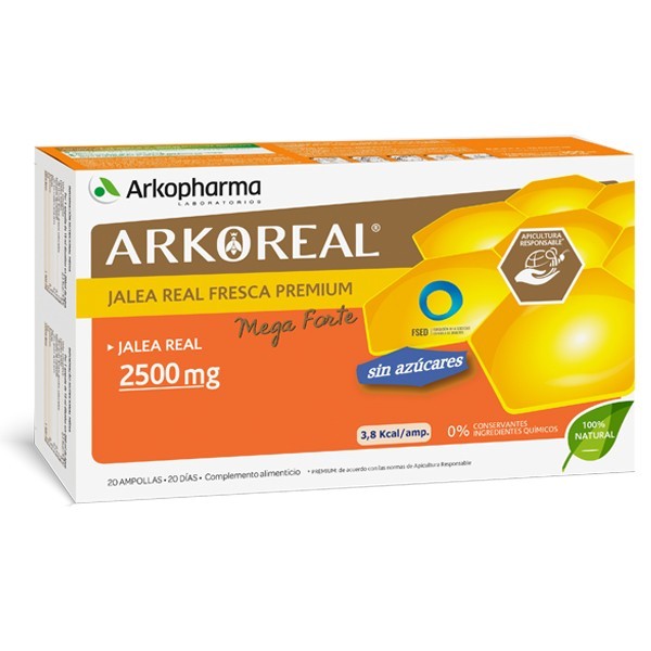 Arkoreal Jalea Real Fresca Mega Forte 2500 mg sin azúcar...