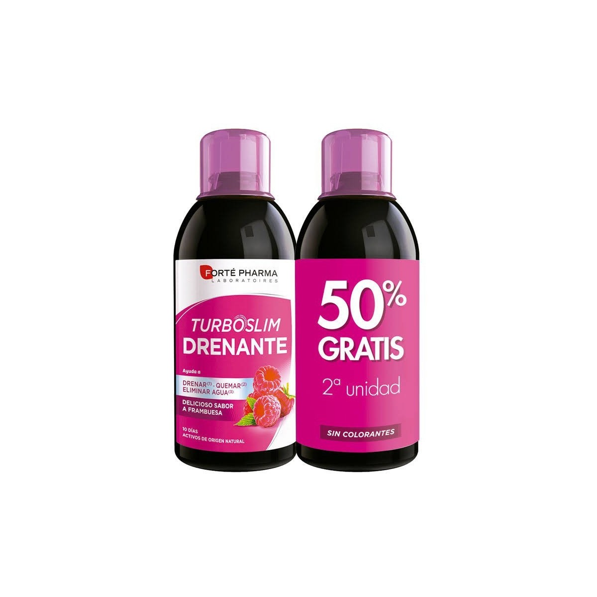 SLIM DRENANTE DUPLO SABOR FRAMBUESA FORTEPHARMA