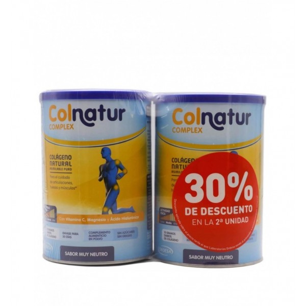 COLNATUR COMPLEX  2 LATAS 330 G SABOR NEUTRO PACK 30 %...