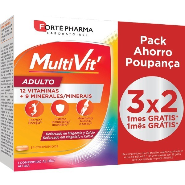 MULTIVIT ADULTO  84 COMPRIMIDOS MASTICABLES