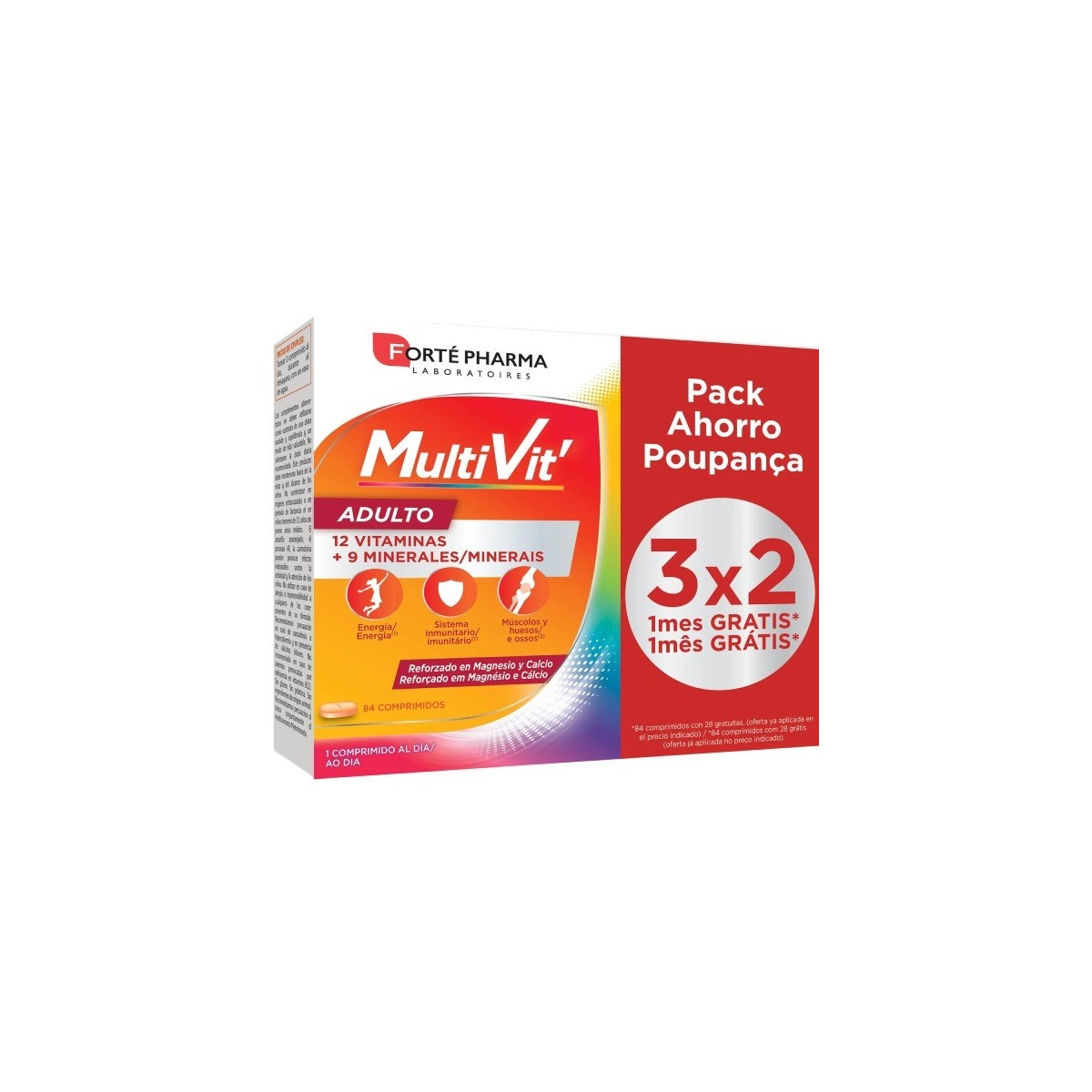 MULTIVIT ADULTO  84 COMPRIMIDOS MASTICABLES