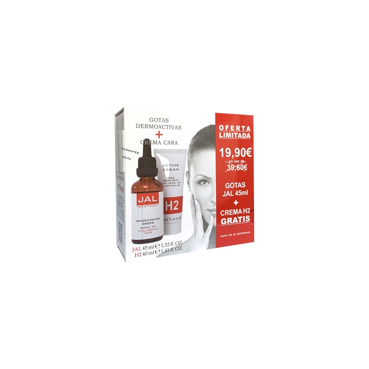 Vital Plus Pack Jal Active 45ml  Crema H2 40ml
