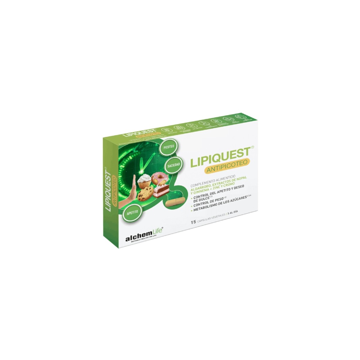LIPIQUEST ANTIPICOTEO 15 CAPSULAS