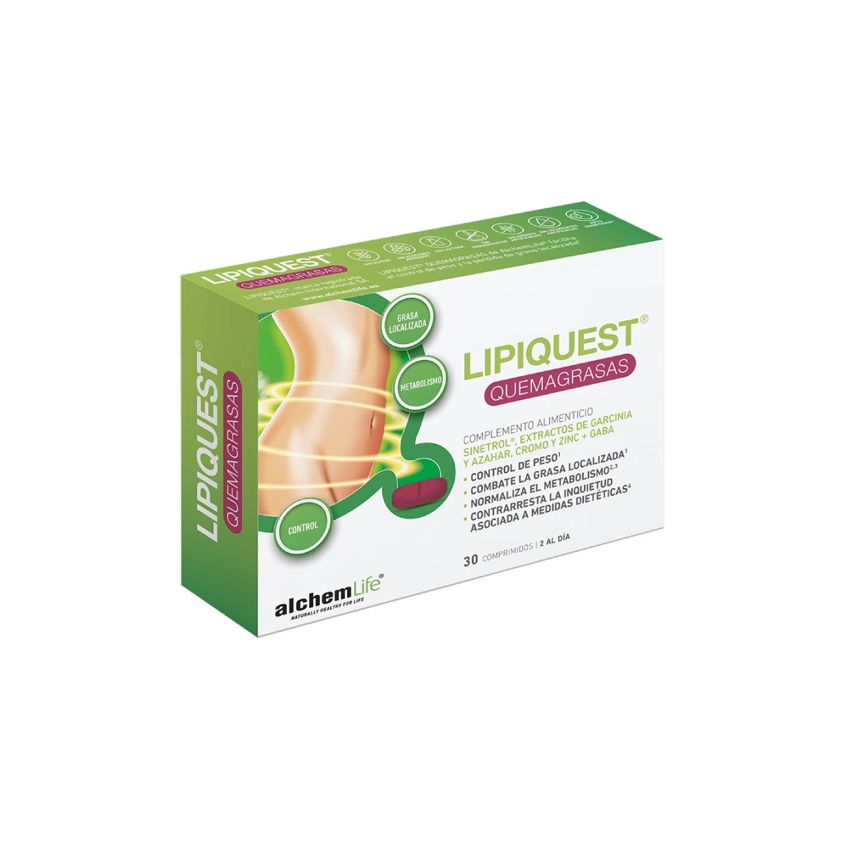 LIPIQUEST® QUEMAGRASAS 30 COMPRIMIDOS