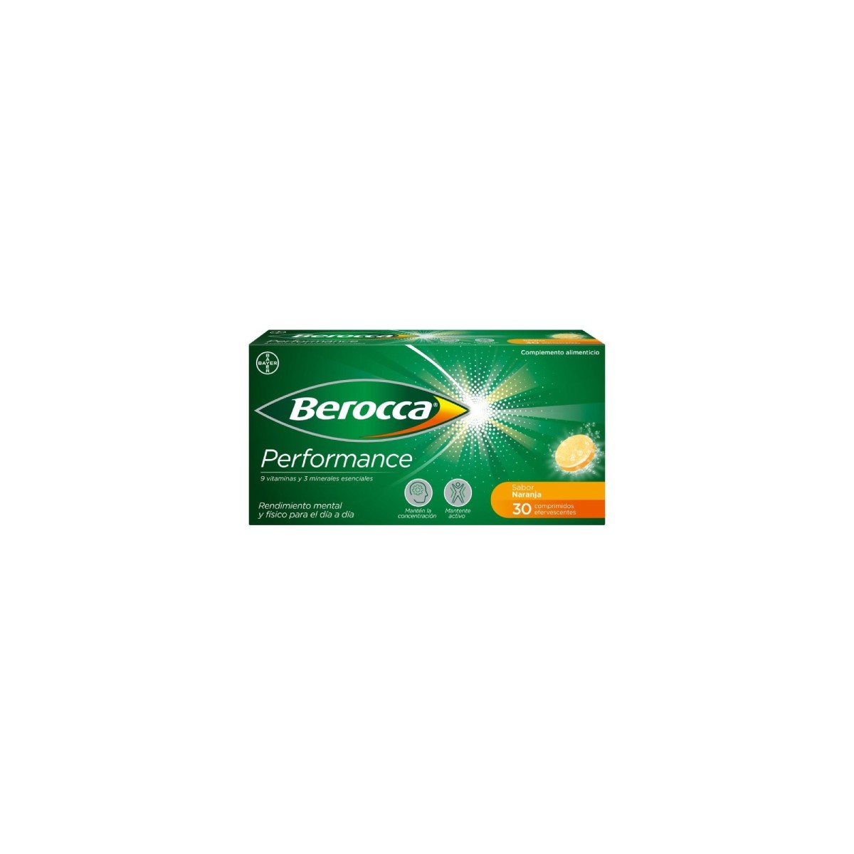 BEROCCA PERFORMANCE  NARANJA 30 COMP EFERV