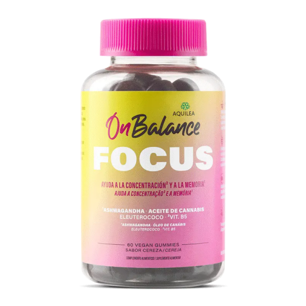 AQUILEA ONBALANCE FOCUS 60 GOMINOLAS SABOR CEREZA