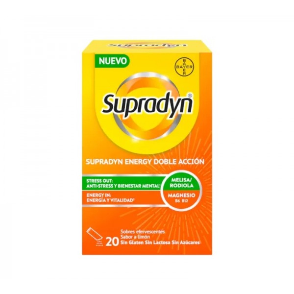 SUPRADYN ENERGY DOBLE ACCION  20 SOBRES EFERVESCENTES