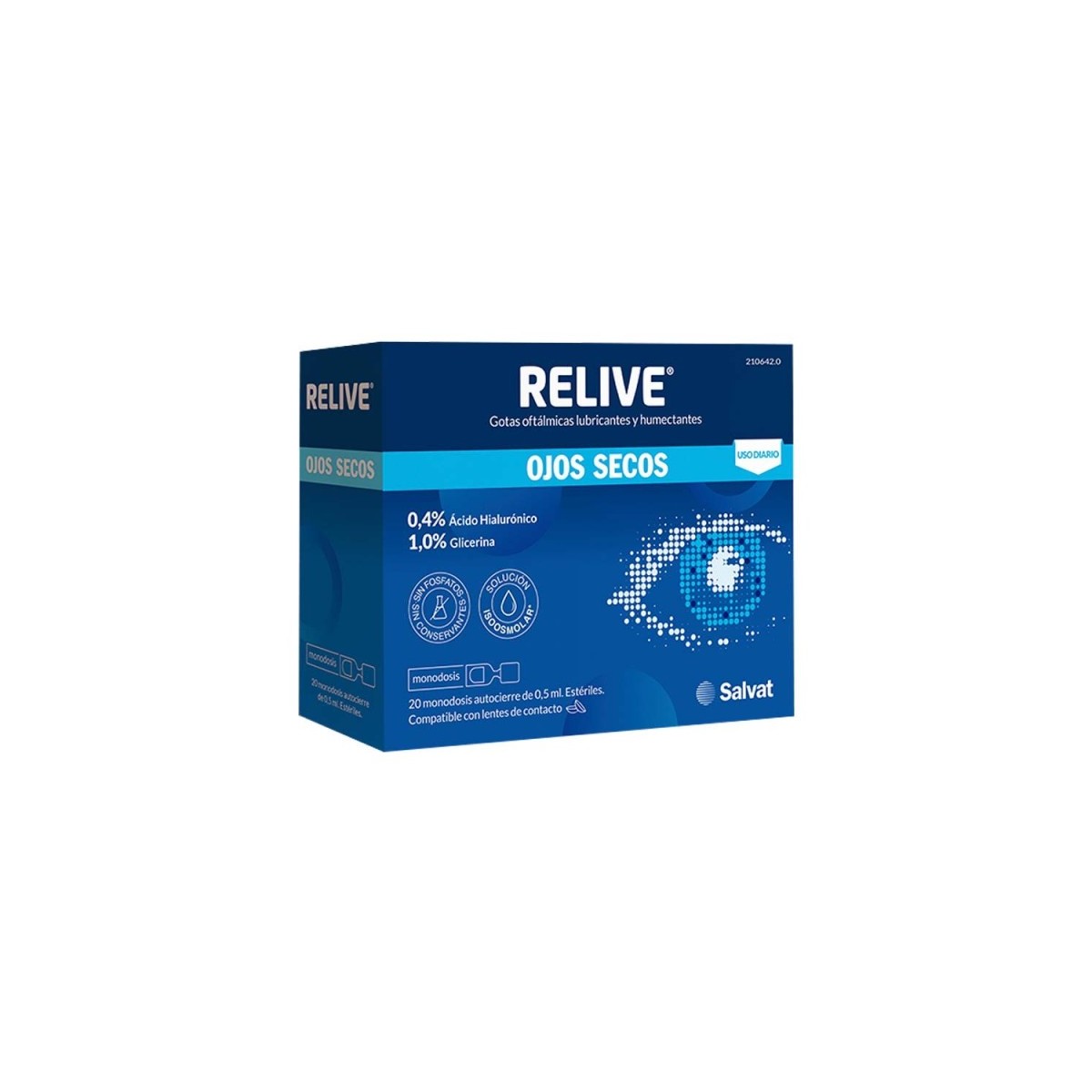 RELIVE OJOS SECOS  20 MONODOSIS 0,5 ML