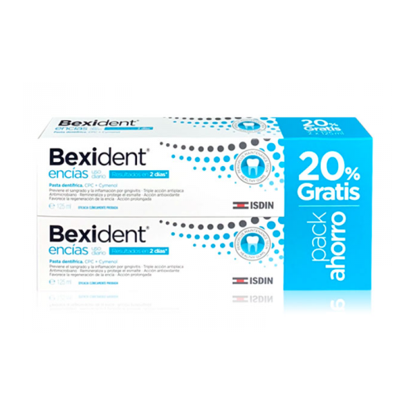 PACK DUO BEXIDENT ENCIAS PASTA 125 ML
