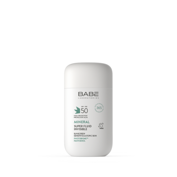 BABE MINERAL SUPER FLUID INVISIBLE SUNSCREEN SPF 50  50ML
