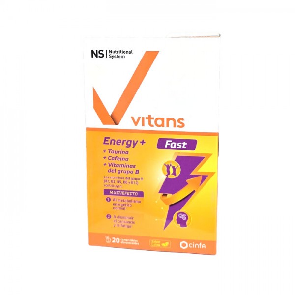 VITANS ENERGY+ FAST 20 COMPRIMIDOS EFERVESCENTES