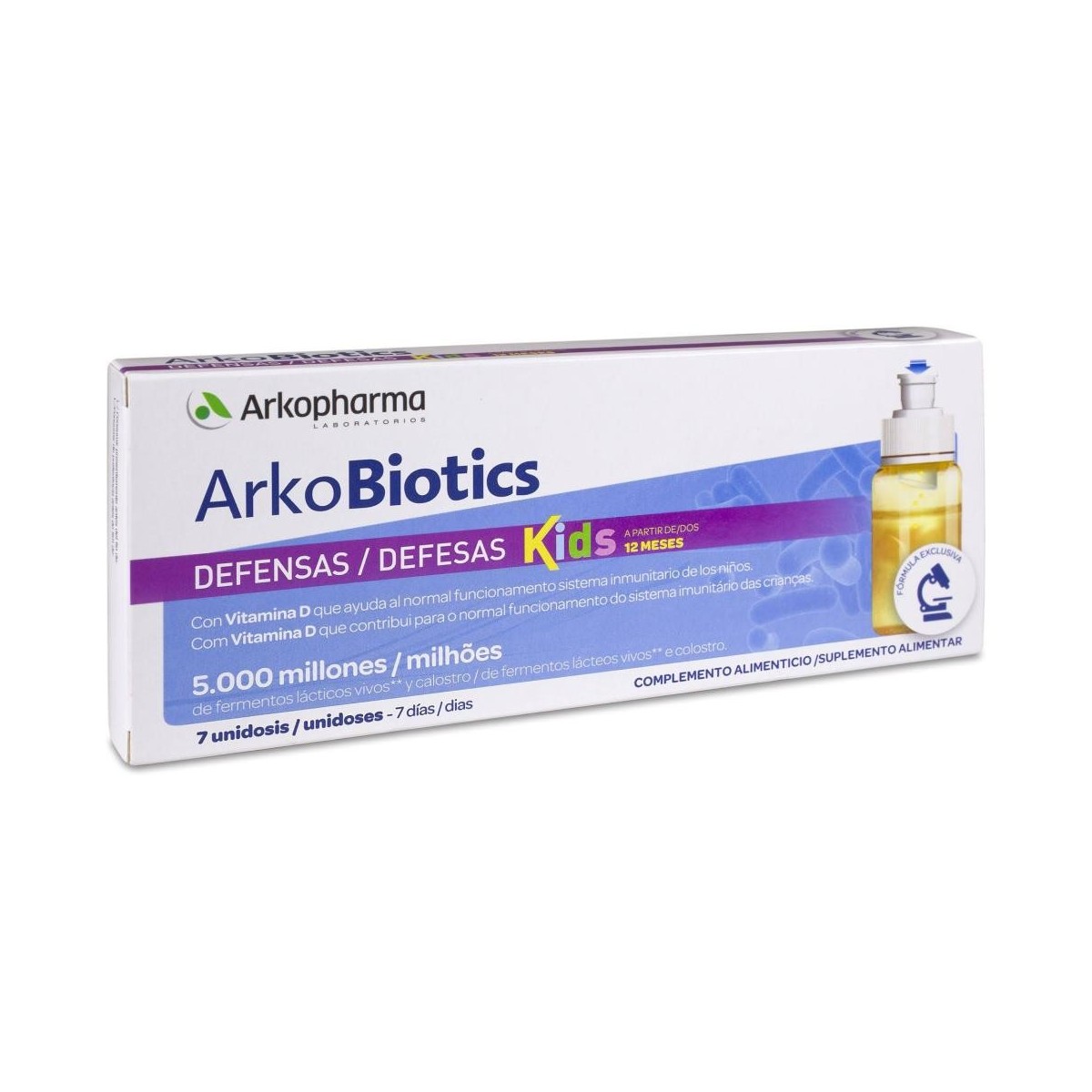 ARKOBIOTICS DEFENSAS  NIÑOS 7 UNIDOSIS